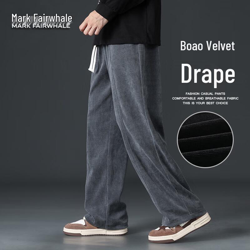 

MARK FAIRWHALE Men s Loose Straight-Leg Fleece Sweatpants 2XL