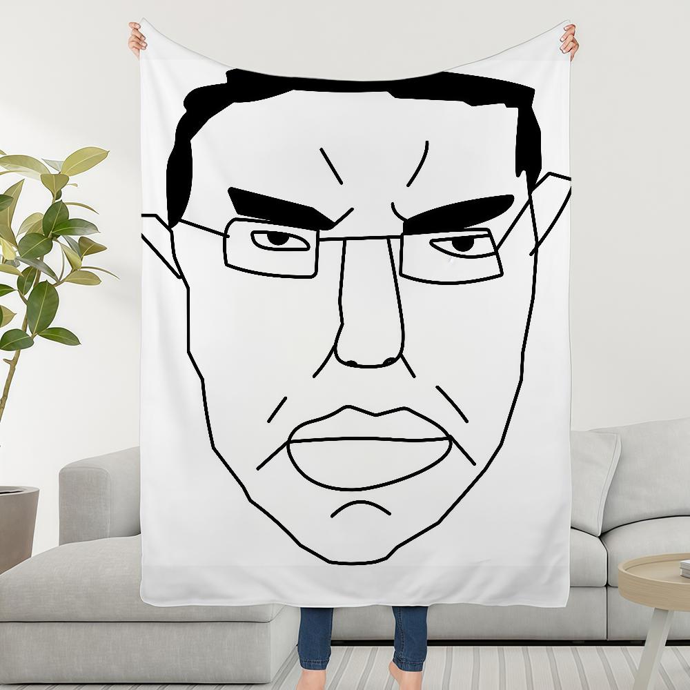 Blanket Throw Super C-Chudjak Cosy Plush Funny Living Room Sofa Couch Childish Birthday P-Poljak Gifts