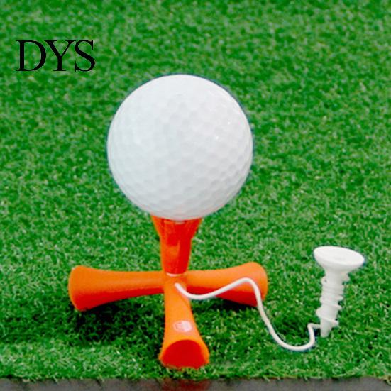 Triangle Golf Tee Portable Adjustable ABS Anti-flying Ball Holder Tripod for Training
