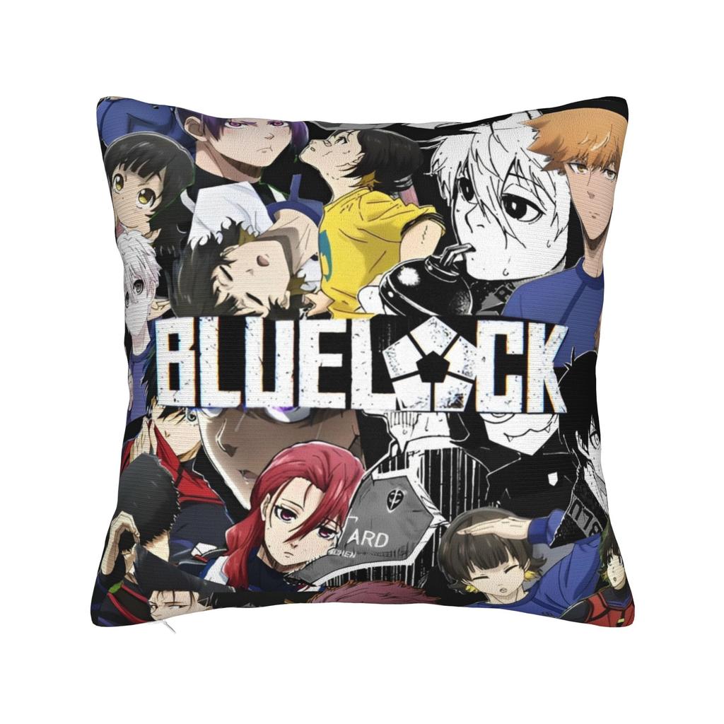 Blue Lock Bachira Yoichi Isagi Pillow Covers Cushion Cover Decorations Football Manga Throw Pillow Case Cover Sofa Multi Size