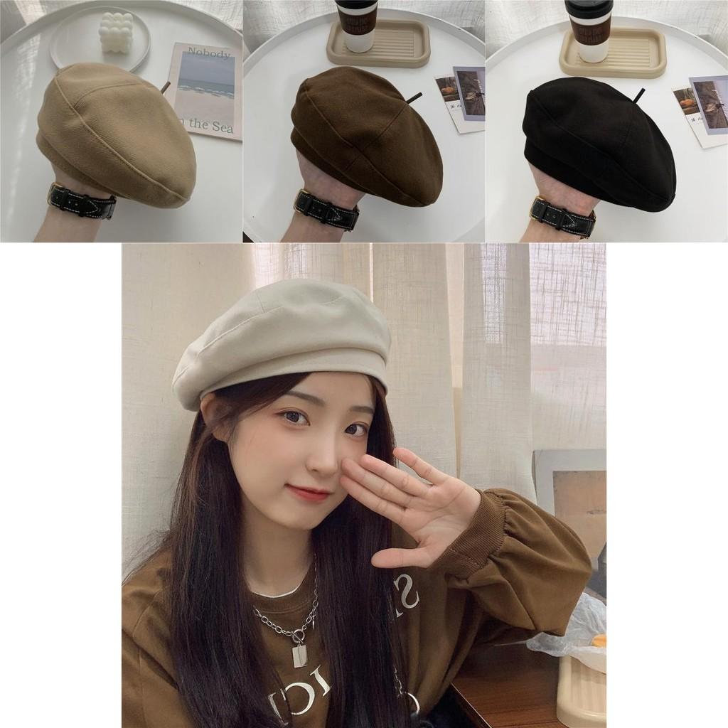 Classic Chic Winter Beret For Women Soft Cotton Blend Warm And Windproof