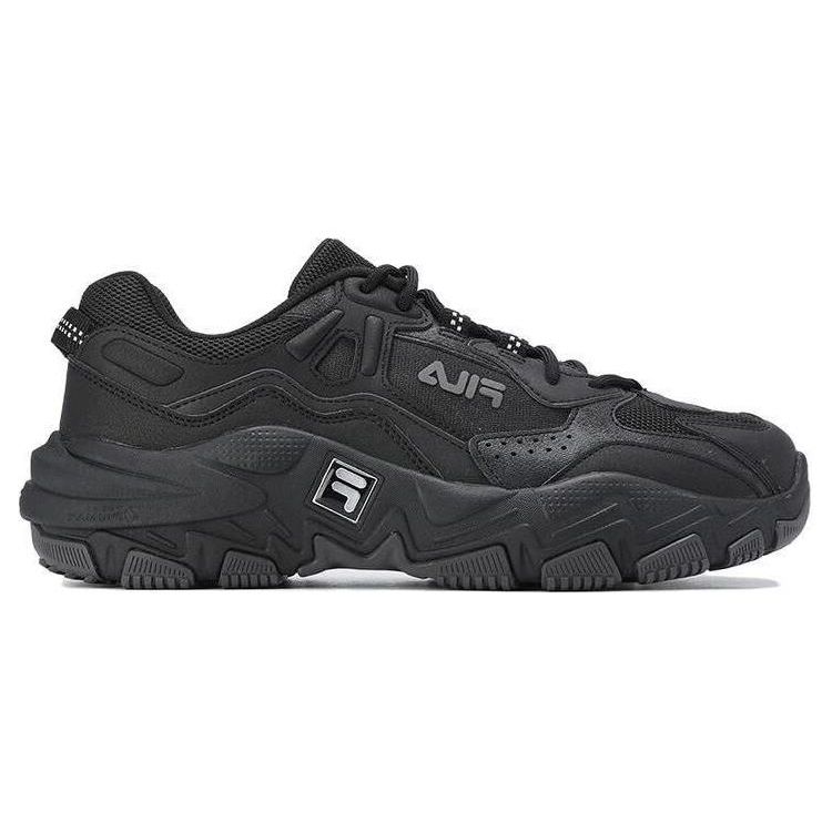 FILA Predator 2 Mesh Fabric Synthetic Leather Comfortable Daily Wear Durable Low-Top Lifestyle Shoes Men sneaker Black F12M322105FBF