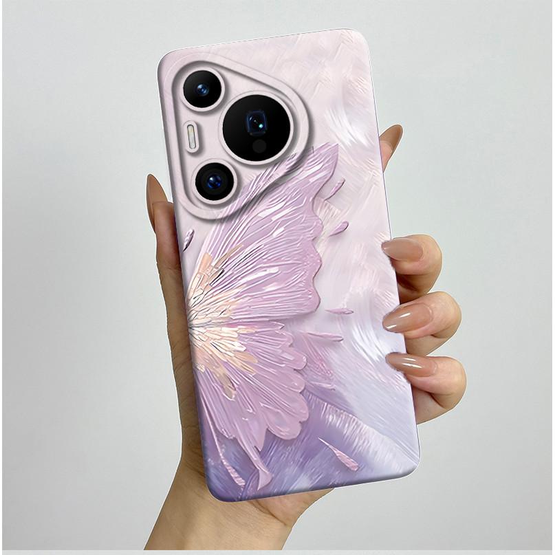 For Huawei Pura 70 Pro Case Pretty Butterfly Flower Soft Silicone Phone Case For Huawei Pura 70 Pura70 Pro 70Pro Plus Back Cover