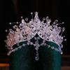 Portable Pageant Queen Crystals Tiaras Elegant Headband Crowns Hair Accessory for Women in Costume Performances
