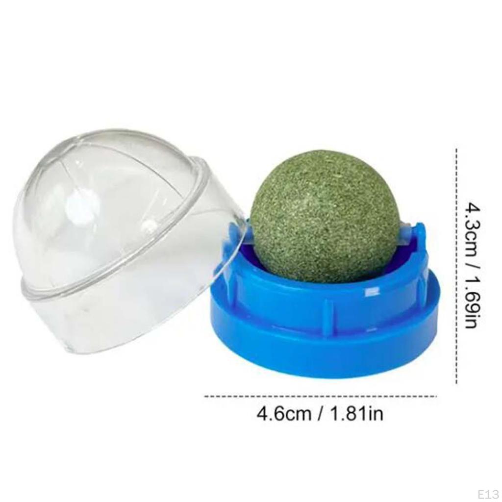 Catnip Ball Cat Energy Ball,Rotating Teething Toy,Grinding Licking Edible Interactive