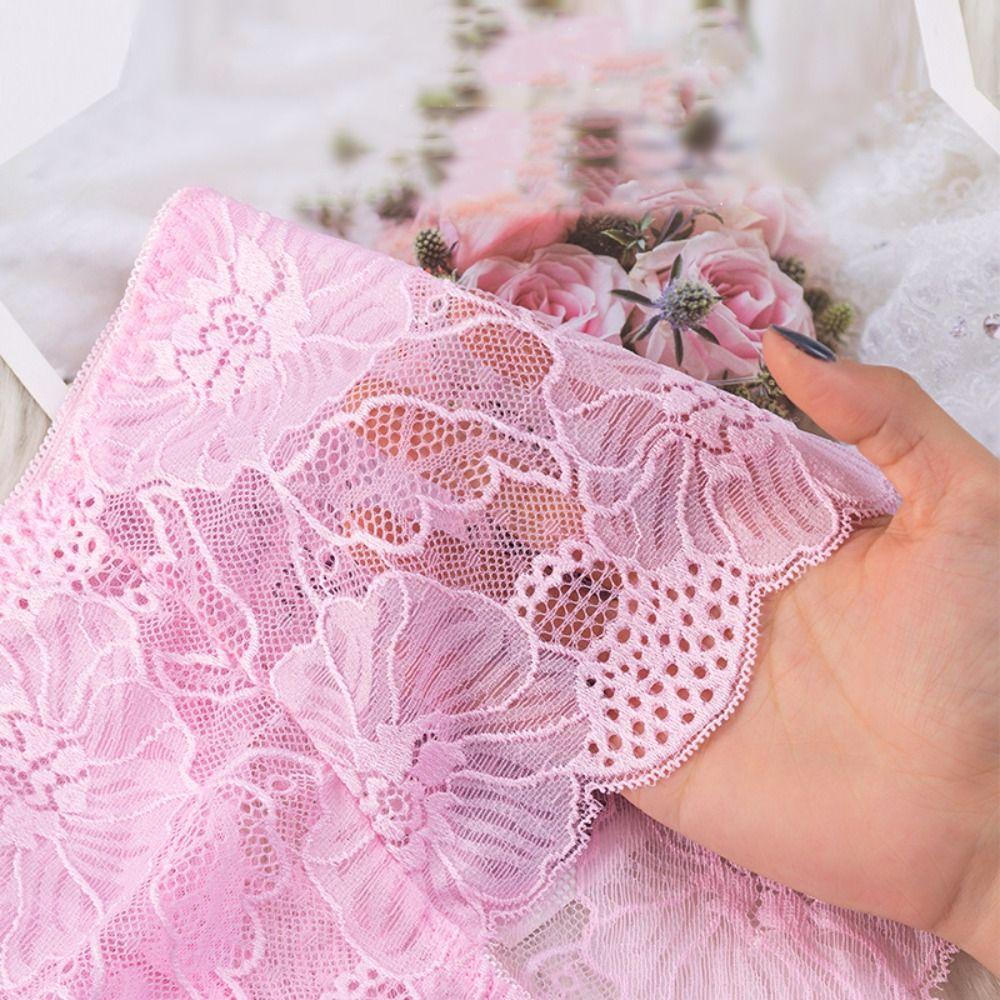 4PCS Mesh Transparent Lace Flower Panties Low Waist Women Underwear Seamless Lace Briefs  Female