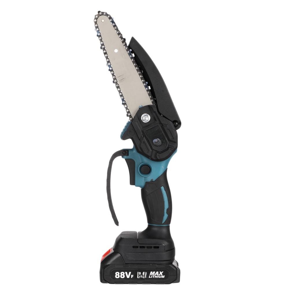 3500W 6 Inches Mini Electric Chain Saw With Battery Indicator Rechargeable Garden Pruning Saw Woodworking Tool For 18V Battery