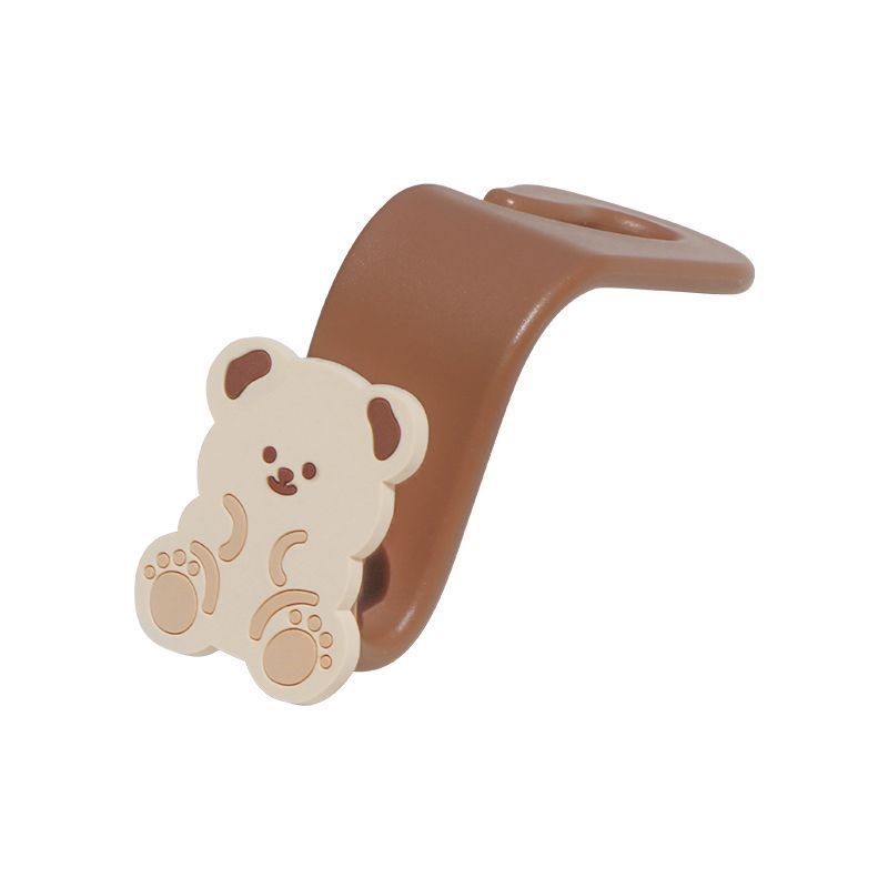 2 Cute Cartoon Teddy Bears, Car Seats With Small Hooks On the Back, Multifunctional Seats, Car Accessories