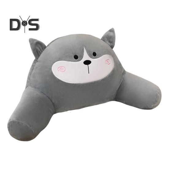 Throw Pillow Cartoon Animal Shape Elastic Fully Filling Plush Stuff Toy Sofa Bed Couch Decoration Office Nap Pillow Chair Waist Protector Car Seat