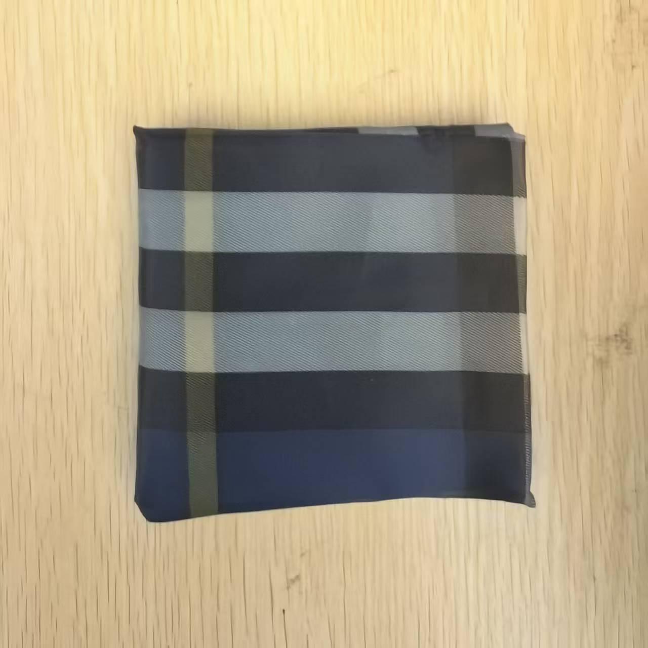 Средняя складная экологичная клетчатая полосатая нейлоновая хозяйственная сумка - корейский стиль