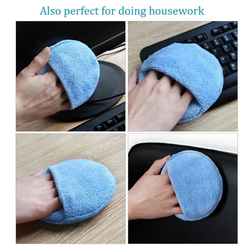 20/10/5 шт., губка для полировки автомобиля, мягкая микрофибра, аппликатор для автомобильного воска, подушечка для удаления пыли, инструмент для чистки автомобиля, уход за автомобилем