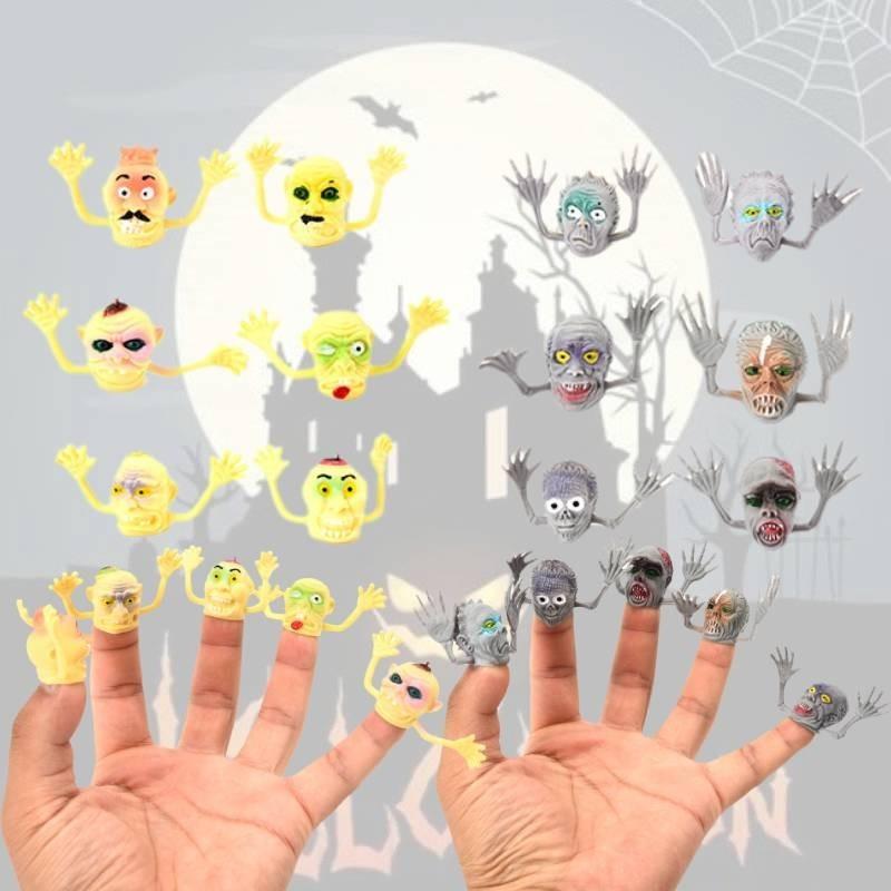 Spooky Halloween Zombie Witch Finger Puppets For Creepy Fun And Scares In Pvc