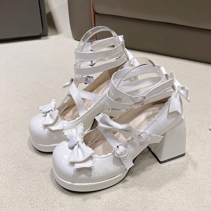 

Туфли лолиты Туфли лолиты маленькие кожаные туфли JK с юбкой в стиле принцессы милые с круглым носком туфли для горячей девушки кукольный стиль повышенная 39