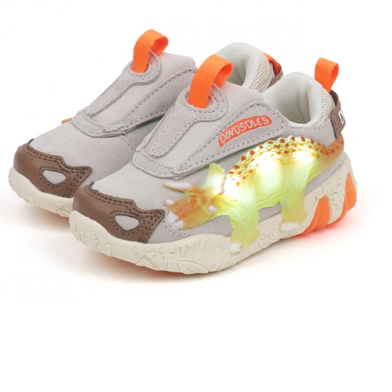  Tobox  Dinosols Tricera 3d Velcro Beige Dnkcd3tstk11bei