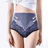 Women Underpants High Waist Tight Breathable Print Elastic Tummy Control Anti-septic Moisture-proof Women Briefs Inner Wear Clothes
