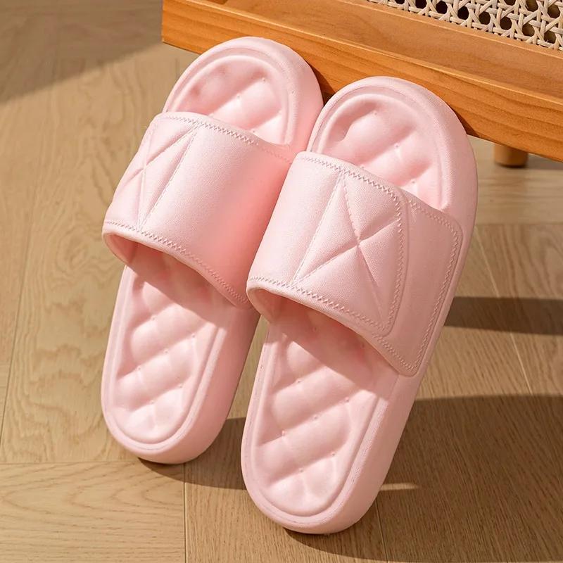 

Женская обувь Тапочки Женские Летние Платформа Шлепанцы 2025 Массажные На Плоской Подошве Женская Обувь Домашние Тапочки Платформа Шлепанцы 2025 Плоские Летние 36-37 розовый