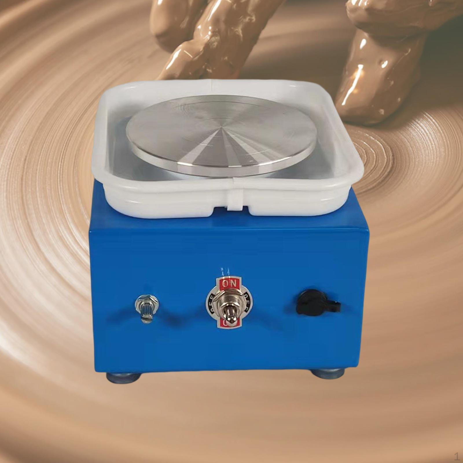 

Электрический гончарный круг поворотный стол для детей школа обучение дом Light Blue