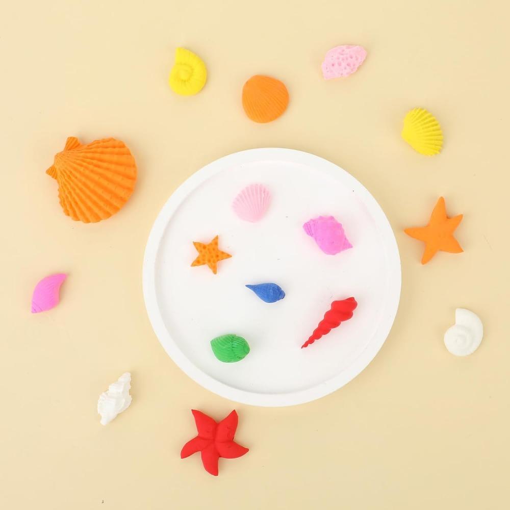 Silicone Mold Marine Theme Seashell Cake Decorating Tools Chocolate Conch Butter Mold Starfish Clay Fondant Crafting Baking