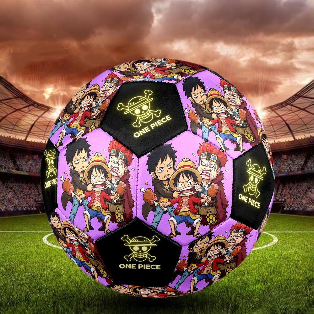 1pc One Piece Football Soccer Ball Size 5 Indoor Soccer Ball Fashion Colorful Backyard Game -Great For Sports Fans Gift HE18