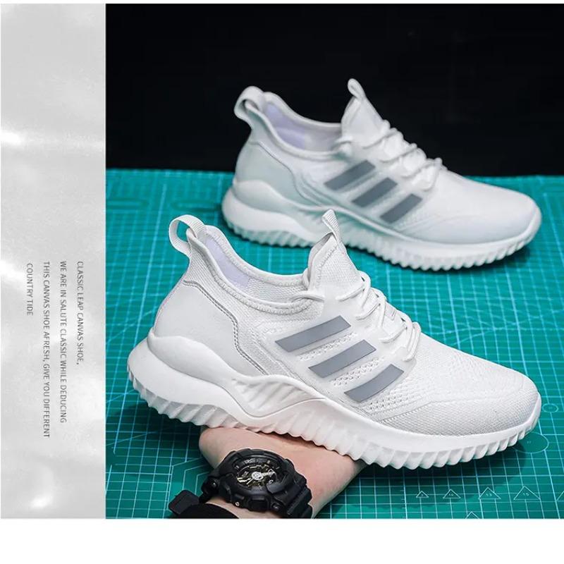 Summer New Fashion Flying Woven Shoes Sneakers Men's Mesh Running Shoes Breathable Lightweight Sneakers for Gym