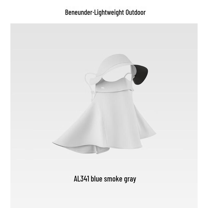 beneunder AL341 Black Brim UV Sun Protection Face Mask