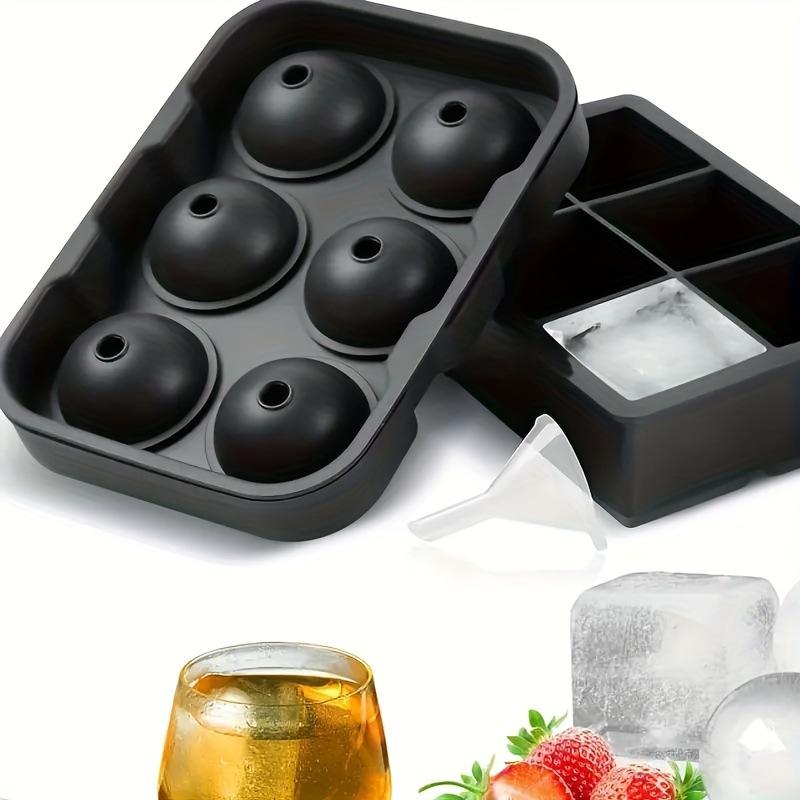 Silicone Ice Cube Tray Large Capacity Ice Maker Household Ice Ball Mold Easy Release Press Ice Box