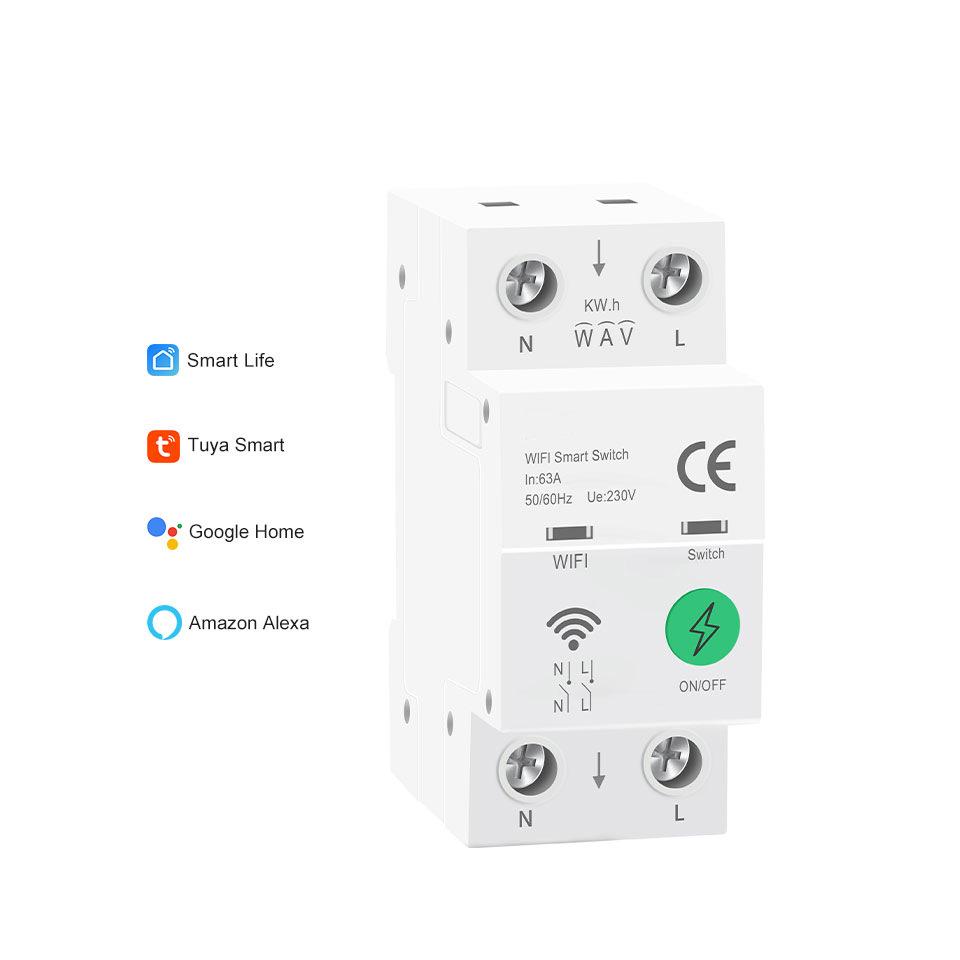 Smart WiFi Mobile Remote 2P Circuit Breaker Timer Switch