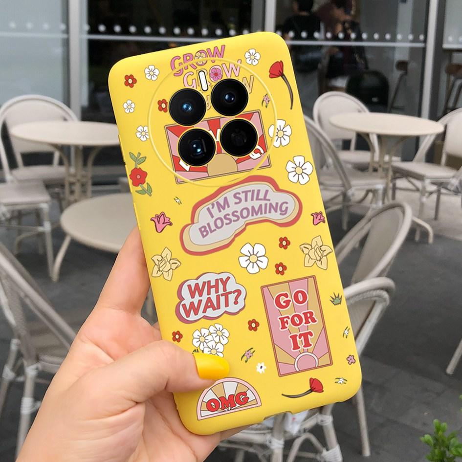 For Huawei Mate 50 Pro Case 2022 Cute Cartoon Cat Painted Soft TPU Protective Cover For Huawei Mate50 Pro DCO-LX9 CET-LX9 Fundas