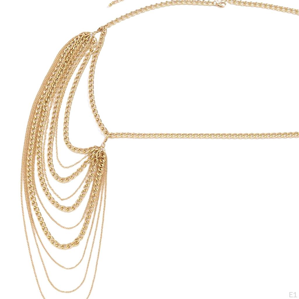 Body Chain for Women Metal Shoulder Necklace Punk Jewelry