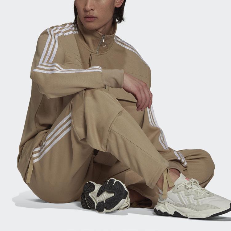 Adidas Originals Shirts Men's Khaki Stand Collar Moderate Other