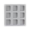 9 Grids Square Silicone Soap Molds Handmade Soap For DIY And Chocolate Kitchen Making Mold Supp K9W7