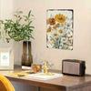 Retro Daisy Sunflower Metal Tin Sign Kitchen Wall Decor Farmhouse Art