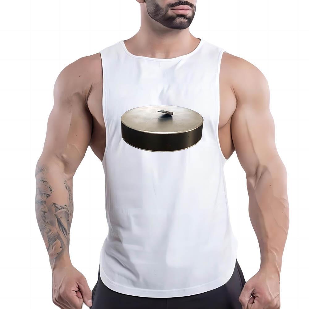 Summer Adult Men'S Fitness Outdoor Crew-Neck Vest Superconductor Pattern 2d Printed Breathable Multi-Color Sleeveless Shirt