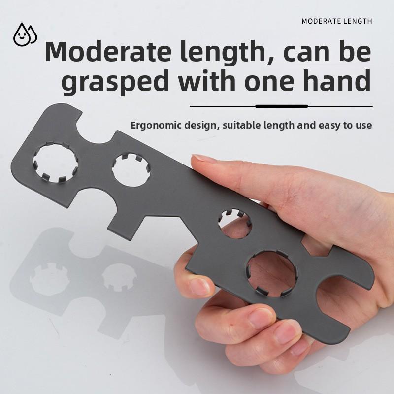 Stainless Steel Washbasin Faucet Foaming Wrench, Universal Bathroom Washbasin Water Outlet Disassembly Tool, Magic Tool