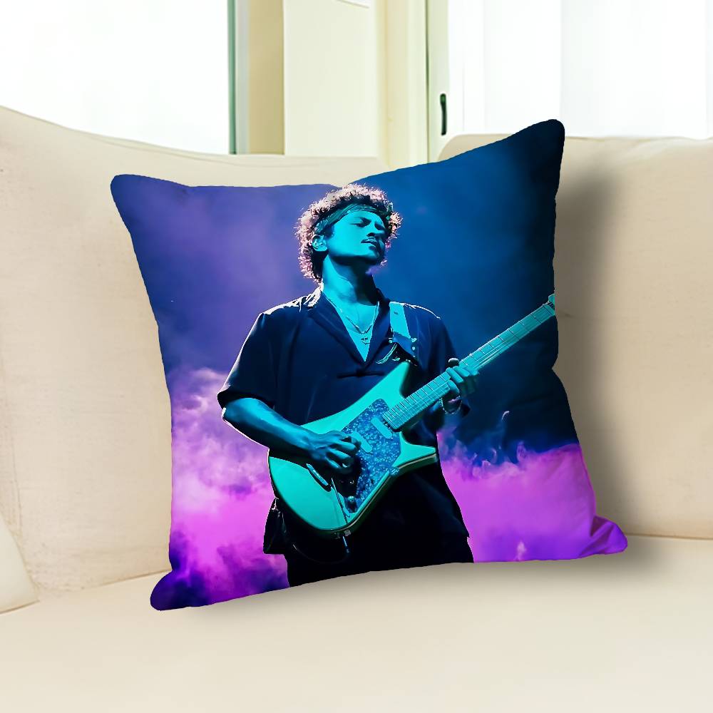 B-Brunos M-Mars Singer Pillow Cases for Bedroom Living Room Sofa Home Decor Polyester Cushion Cover with Zipper