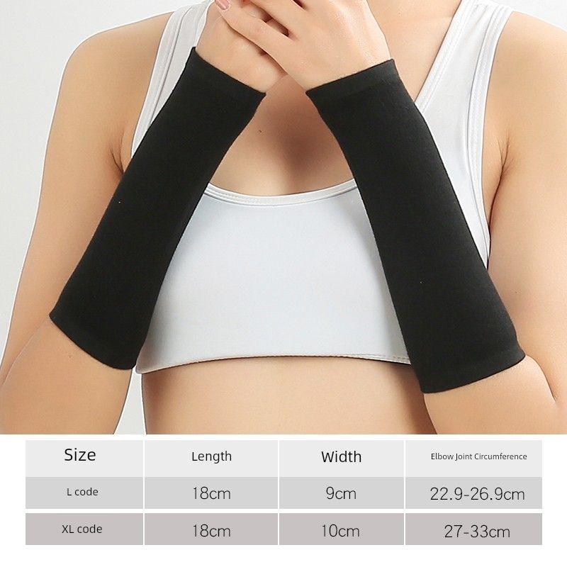

Хлопковая защита локтя Защита запястья Рукав для руки Мужской и женский Осенне-зимний Тонкий Дышащий Согревающий Сустав Пот Спорт Имитация рукава Black XL