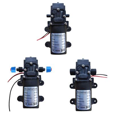 12V 60W Mikro-Membranpumpe Elektrische Frischwasser-Druckpumpe Selbstansaugende Wasserpumpe Trockenlauffähig