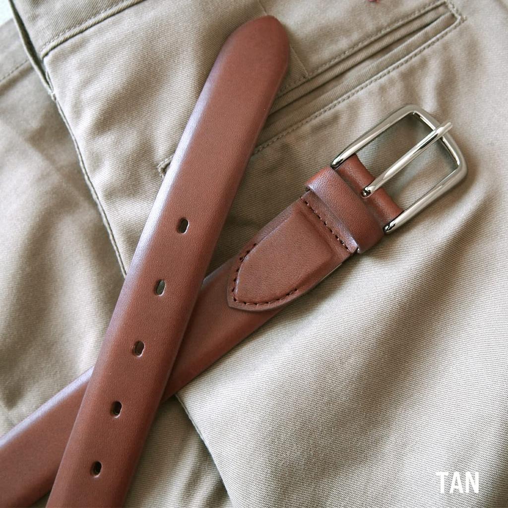 [Tochigi Leather] Made In Japan Men's Business & Casual Belt, Large Size, PIN Buckle, Up To 110cm, TGB-5018 (tan)