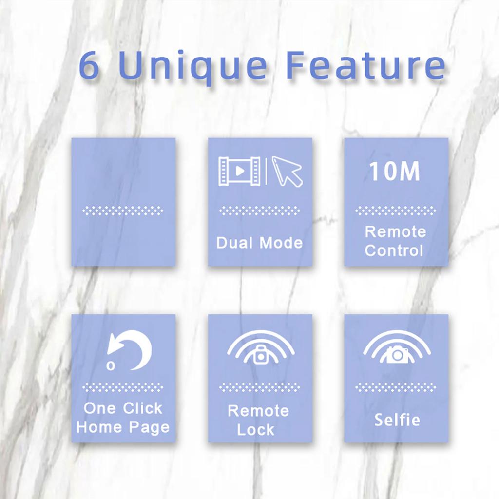 Phone Remote Shutter Multifunctional Remote Control for Smartphone Tablet Turning Pages Shooting Volume Adjust Pause Playback