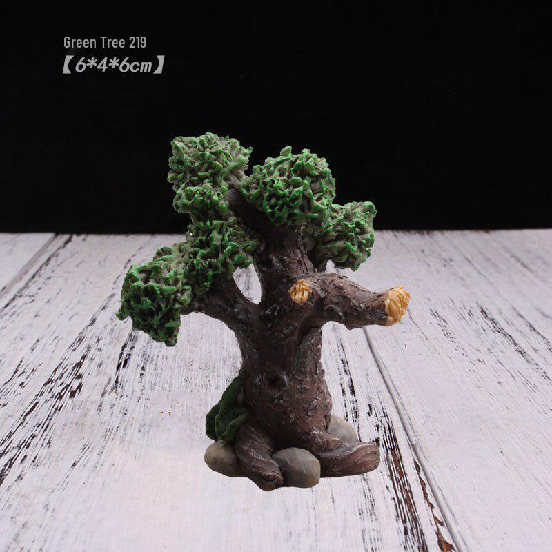 Decorative Miniature Trees & Succulents for Landscaping: Mini Fruit, Willow, Golden Leaf Trees, Moss Micro Landscape DIY Materials