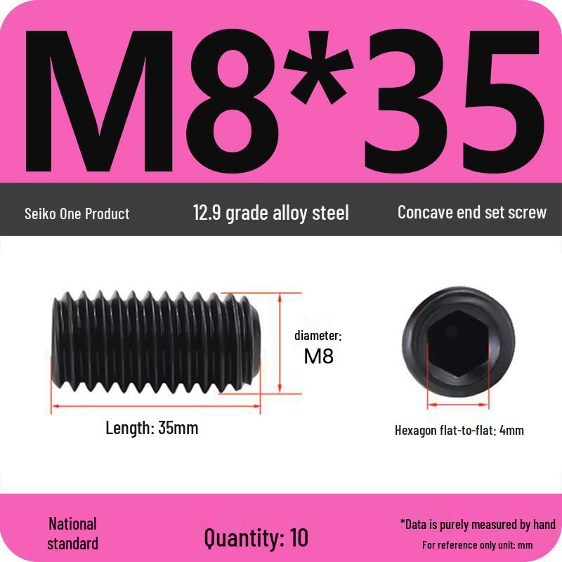 12.9 Grade Hex Socket Set Screw Grub Screw (M3-M12)