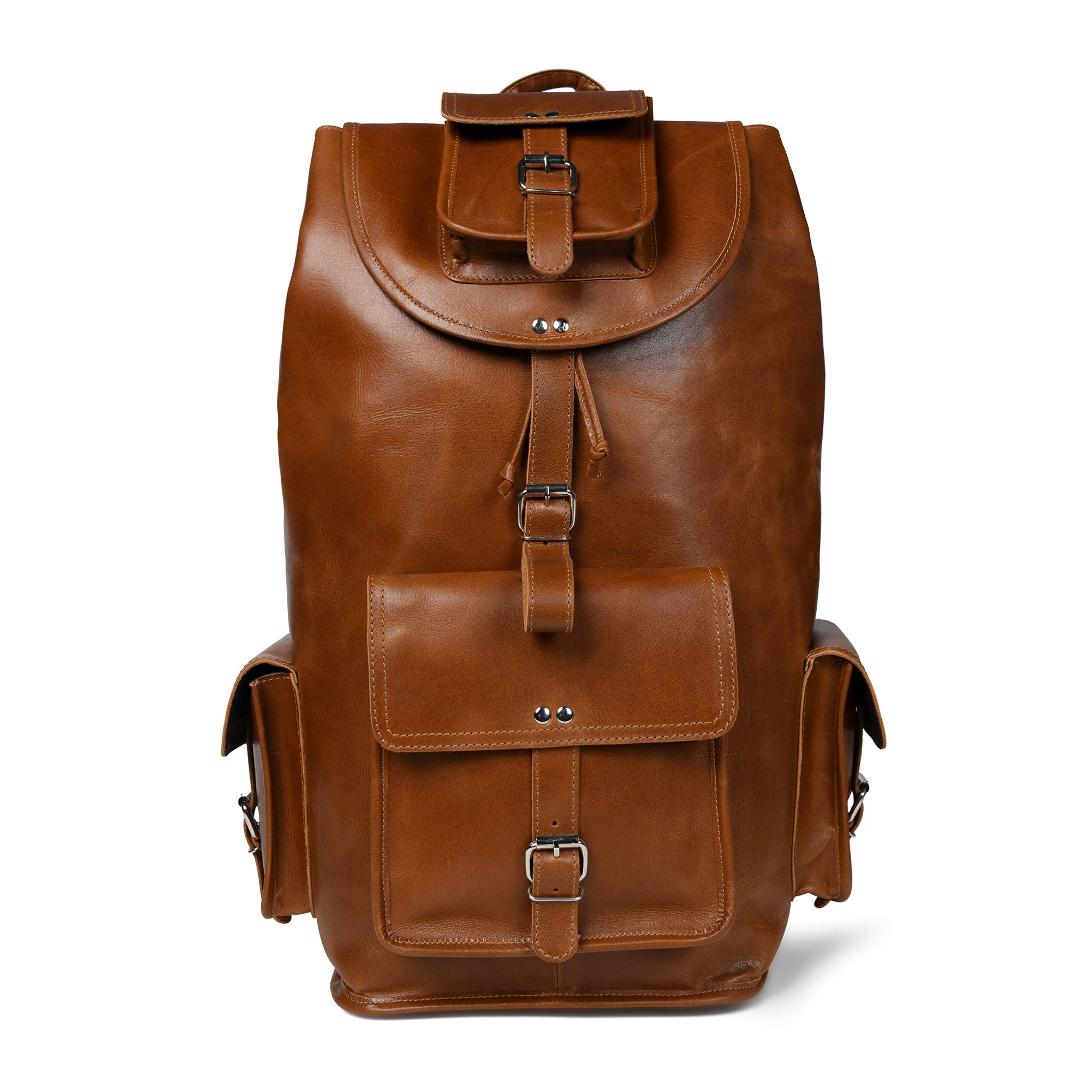 

MaheTri Kingston Tanned Backpack Genuine Leather Bag For Everyday Use 18 Inch дубильная кора
