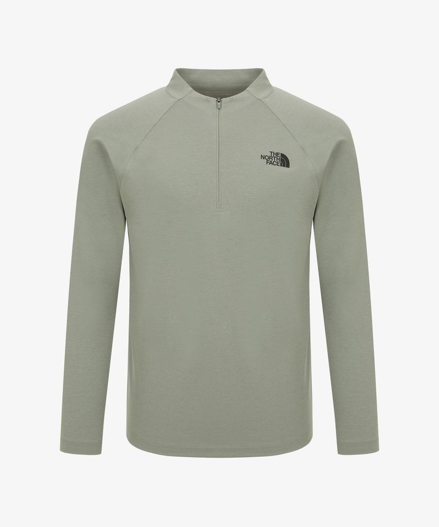 Noseupeiseu Nt7Ls03C Ascend Long Sleeve Zip Tee Light Khaki