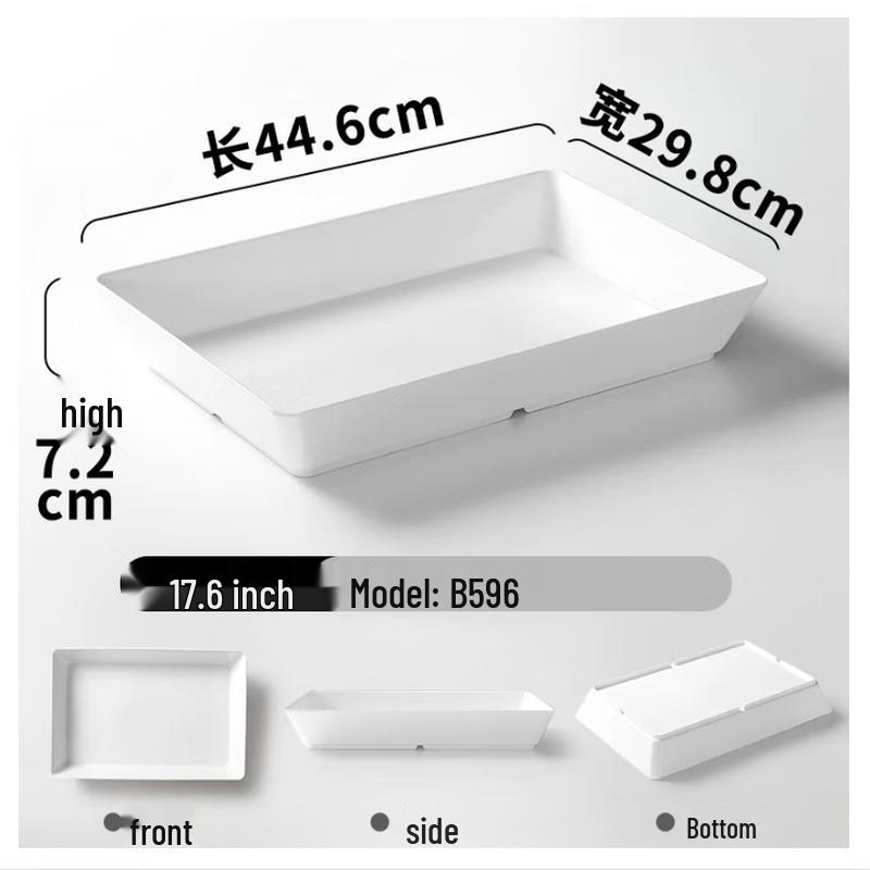 Melamin-Präsentiertablett für gekochte Speisen