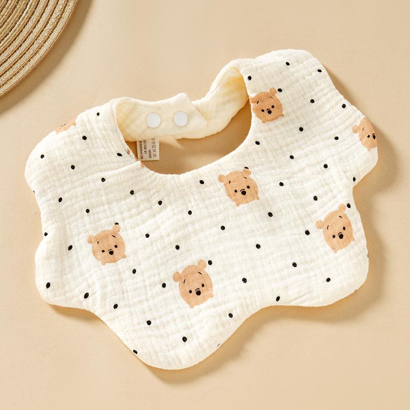 Baby Cotton Bib & Scarf Set - Infant Triangle Design