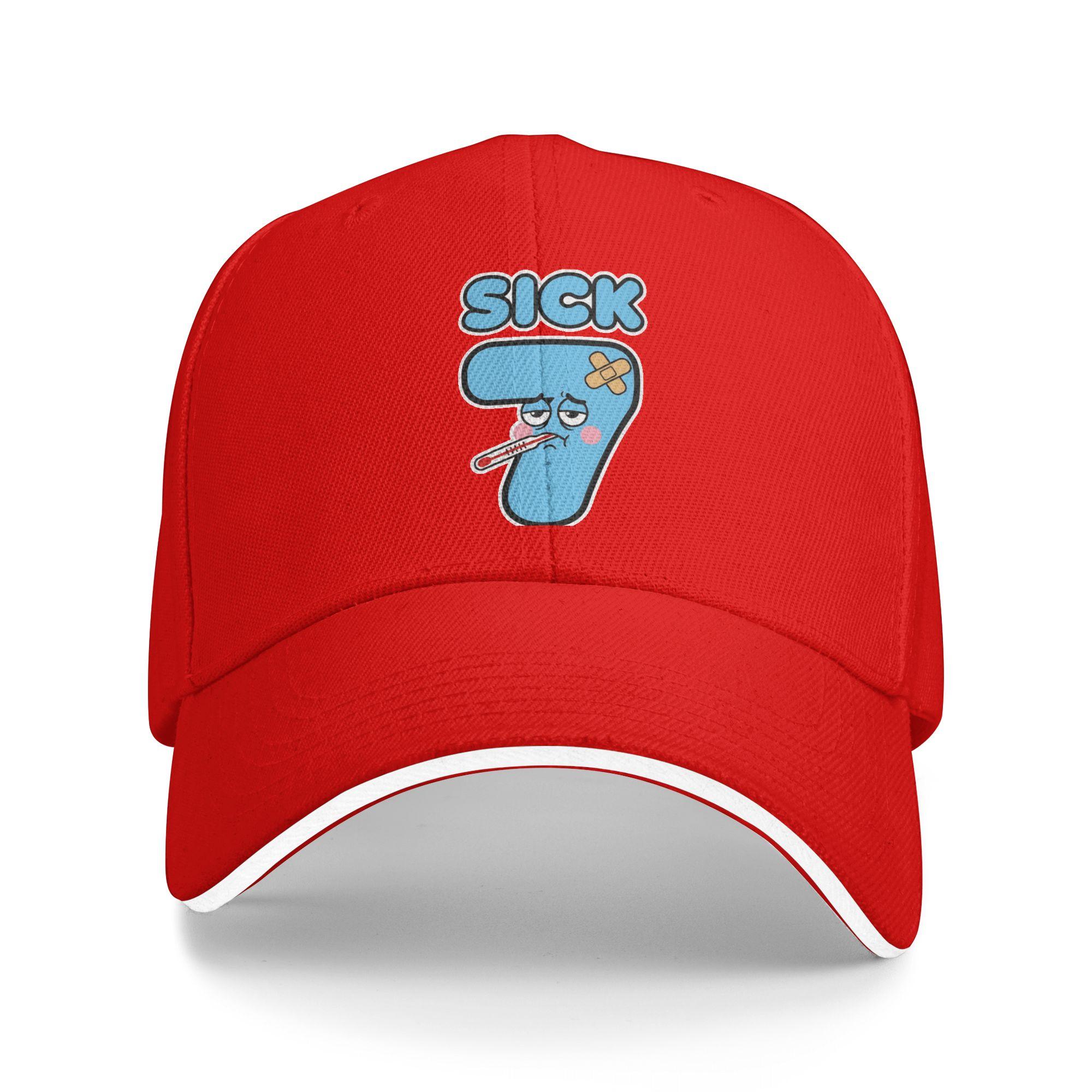 Summer Casual Baseball Cap Sick Seven Meme Funny 67 Six Seven Wordplay Hiking Fishing Hip Hop Hats For Men Retro Baseball Caps As Picture