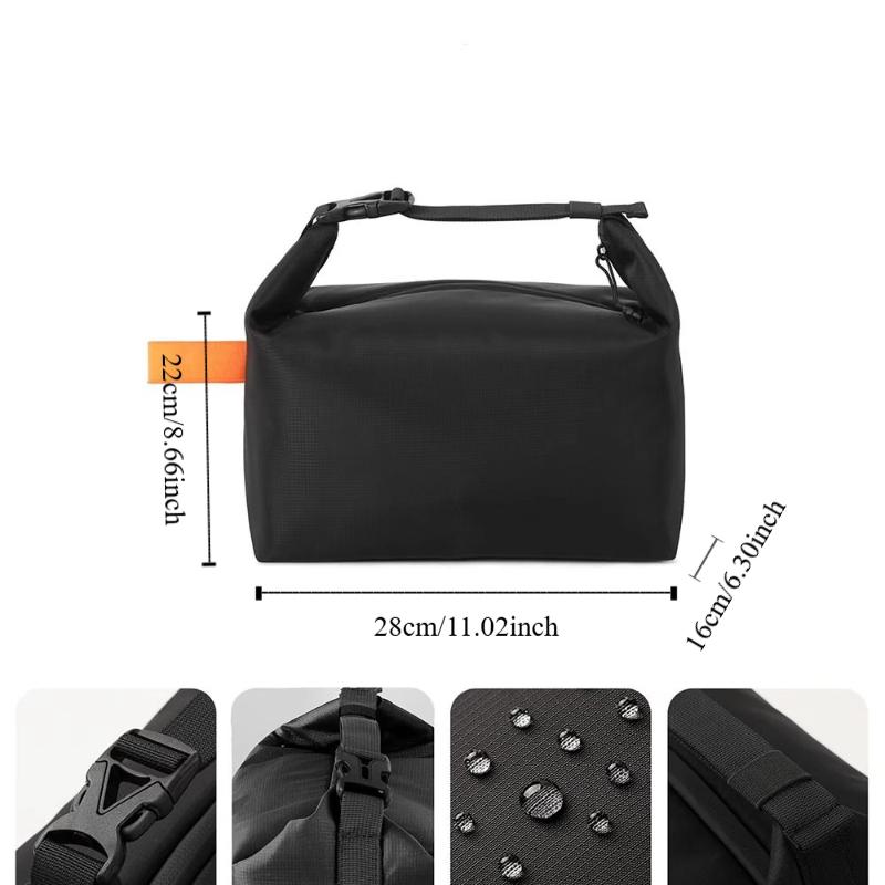 Office Worker Insulated Bag Foldable Lunch Handbag Simple Lunch Bag  Storage Pouch