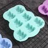 Silicone Lovely Bear Cake Mold 7 Holes Animal Cookie Mould Cold and Heat Resistant for Chocolate Candy Fondant Kitchen Supplies