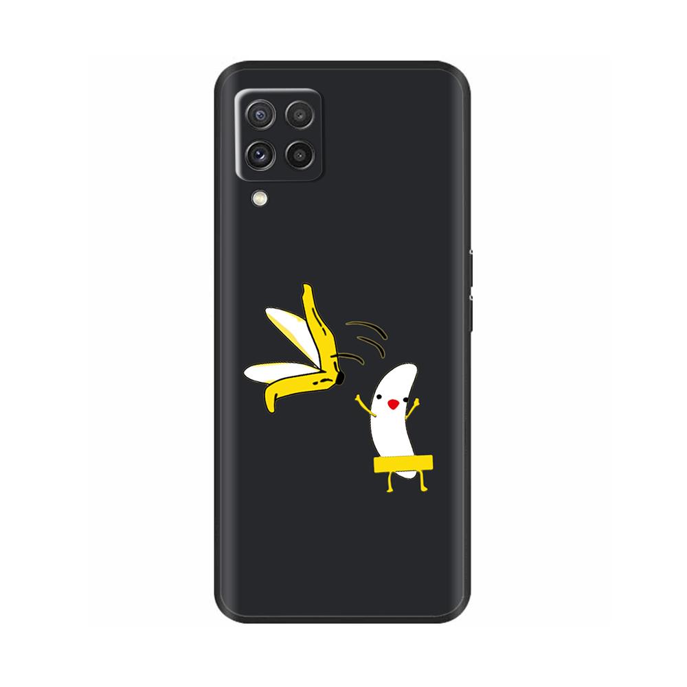 For Samsung Galaxy M22 M32 4G Case Phone Back Cover For Samsung M32 4G M22 F22 Case Soft Black Silicone Bumper Shell 6.4 Inch