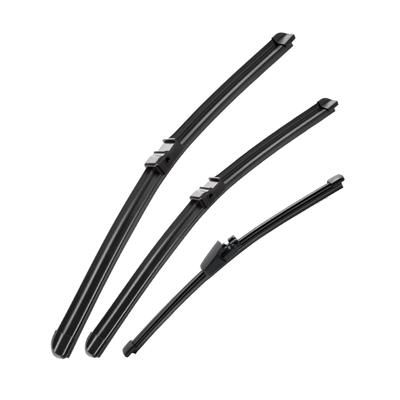 Volkswagen VW Touran 2003-2006 2004 2005 Priekinio ir galinio valytuvų šluotelės Priekinio stiklo langų šepetėliai 28"+28"+16